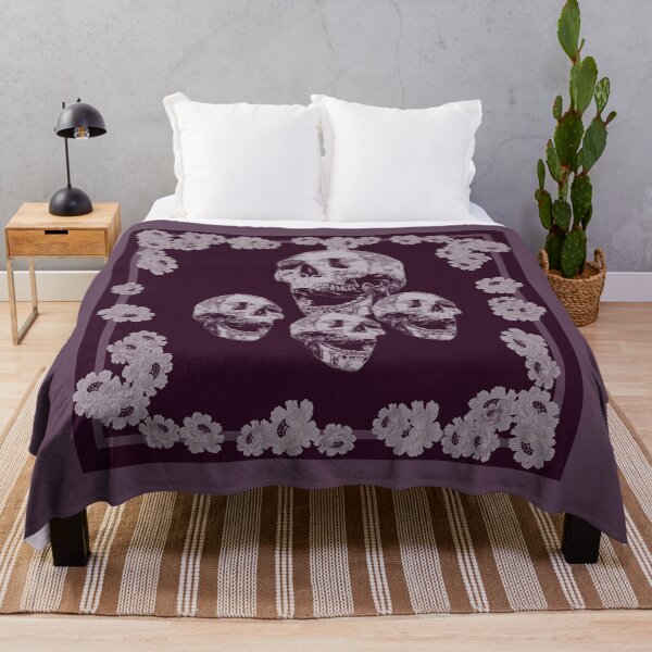 Item preview, Skull in muted purple_1f designed and sold by SueKnox.