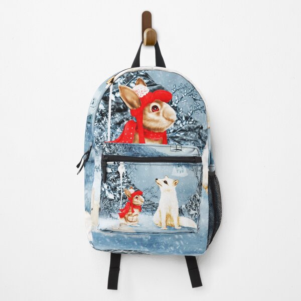 Item preview, Little icefox with friends in a winter landscape designed and sold by nicky2342.