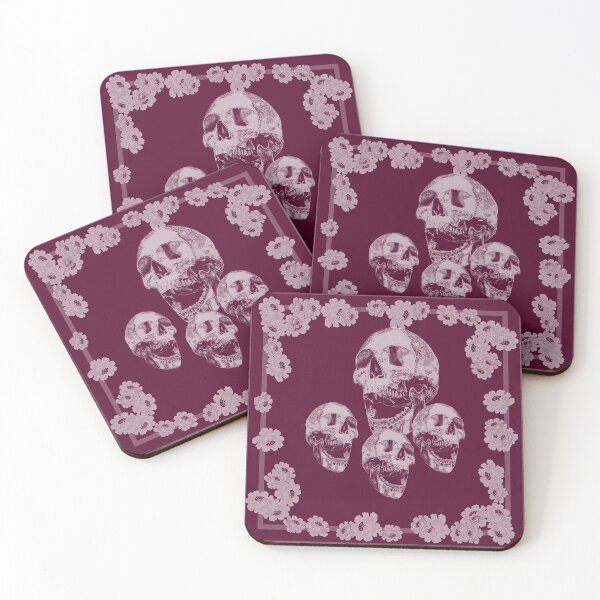 Item preview, Skull in burgandy_1g designed and sold by SueKnox.