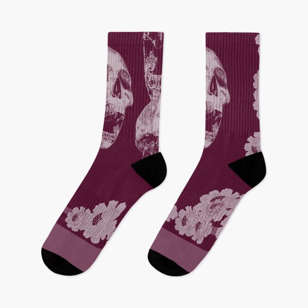 Item preview, Skull in burgandy_1g designed and sold by SueKnox.