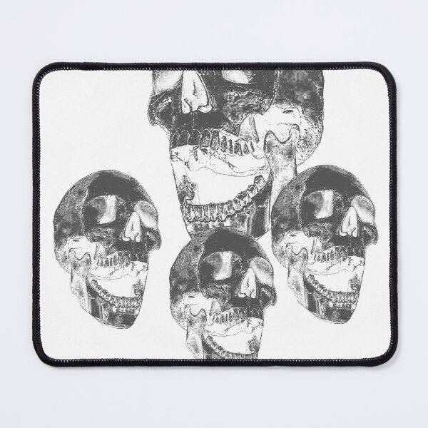 Item preview, Skull white bg with black detail_1b designed and sold by SueKnox.