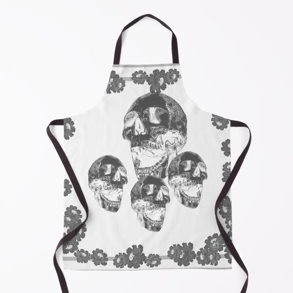 Item preview, Skull white bg with black detail_1b designed and sold by SueKnox.