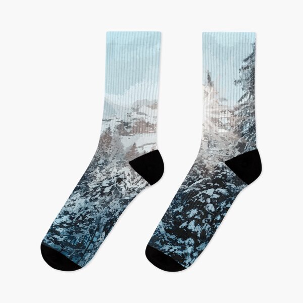 Item preview, Paisaje invernal. Pintura en óleo digital designed and sold by Vivid Studio.