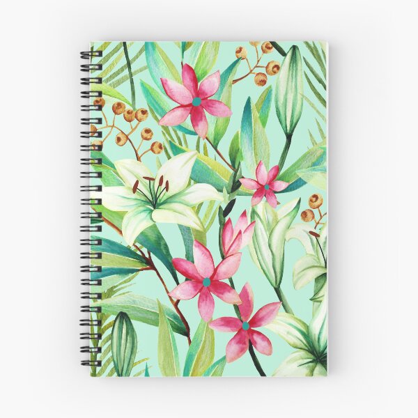 Item preview, Lillies in Green and Pink designed and sold by bermudezbahama.