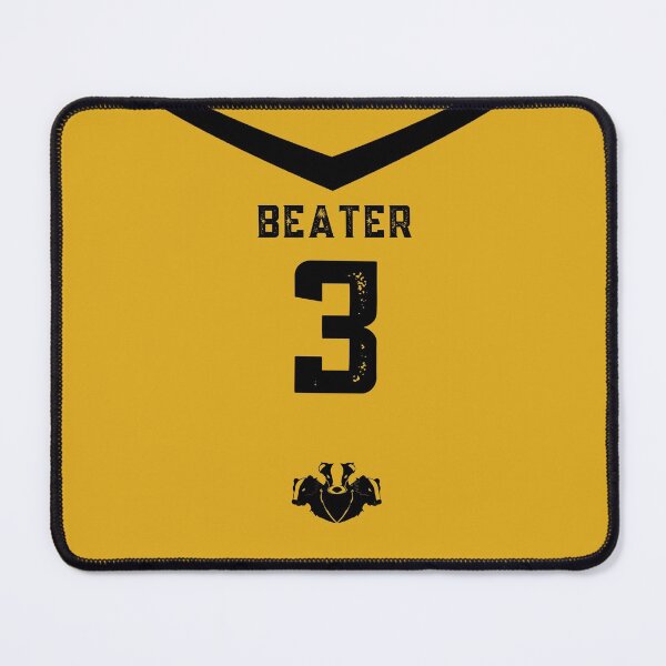 Item preview, Beater Yellow and Black Badger Jersey designed and sold by AlexWolfDesigns.
