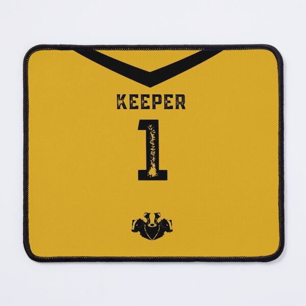 Item preview, Keeper Yellow and Black Badger Jersey designed and sold by AlexWolfDesigns.