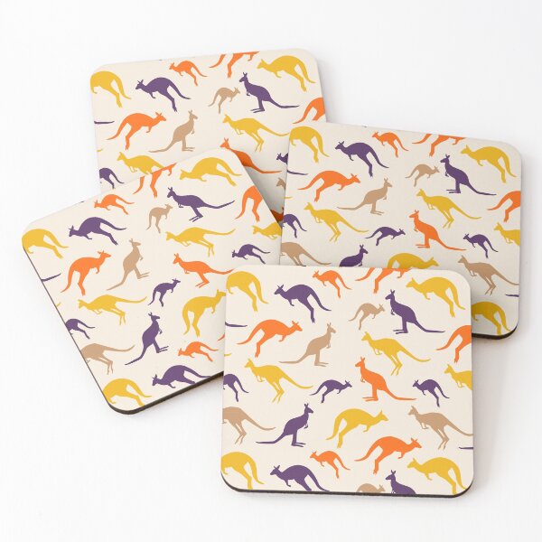 Item preview, Multicolor Running Kangaroo designed and sold by LucianaShop.