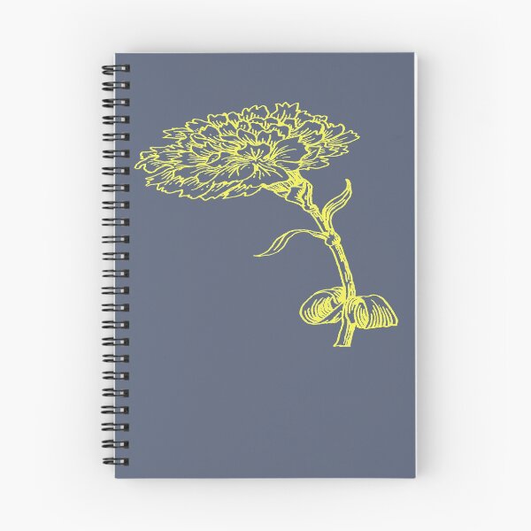 Item preview, Vintage Carnation Botanical Line Art Illustration Yellow Ink designed and sold by taiche.