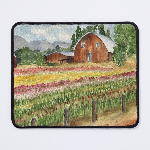 Item preview, Washington Tulip Fields in April designed and sold by Diane Hall Watercolors.