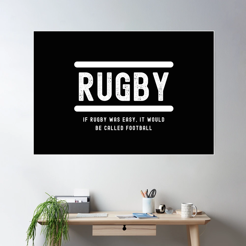 Funny Rugby Fridge Magnet – "If Rugby Was Easy It Would Be Called Football" – Gift Base