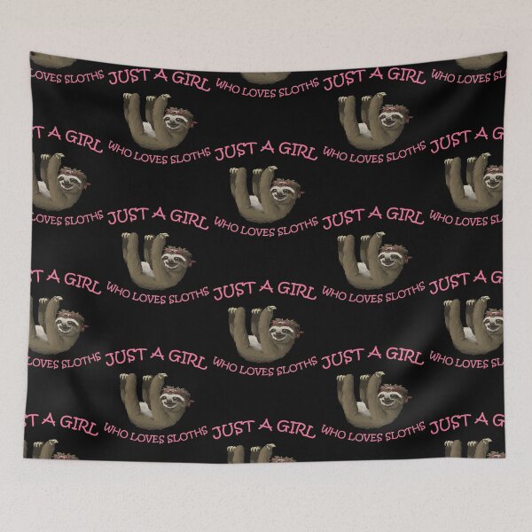 Item preview, Just A Girl Who Loves Sloths designed and sold by BeanxMax.
