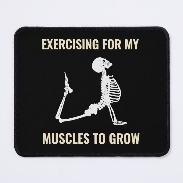 Item preview, Bodybuilding Gym Skeleton Yoga Puns Funny Muscle Jokes designed and sold by TastefulTees.