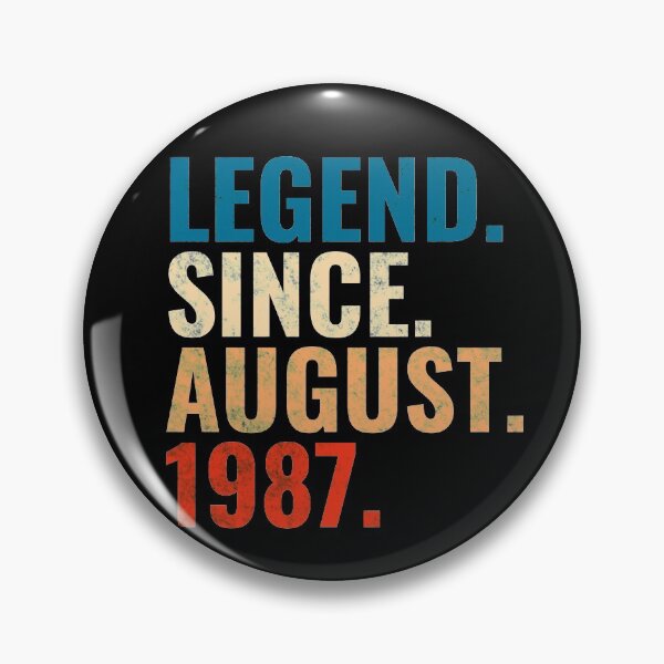 Item preview, Legend Since August 1987 Retro Vintage designed and sold by Teelogic.