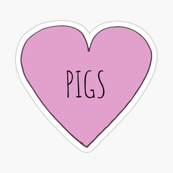 Pig Love Sticker