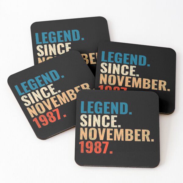 Item preview, Legend Since November 1987 Retro Vintage designed and sold by Teelogic.