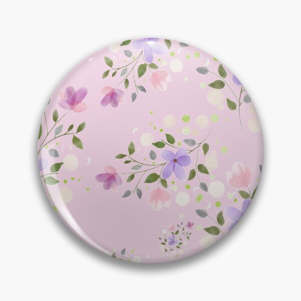 Artikelvorschau,  Ruhige rosa und blaue Aquarellblumen entworfen und verkauft von coolestcool.