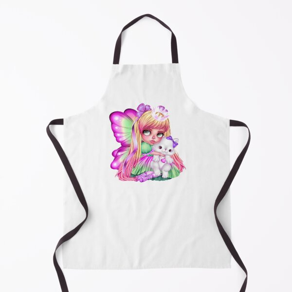 Item preview, Cute anime girl with white kitten designed and sold by BRtisticDesigns.