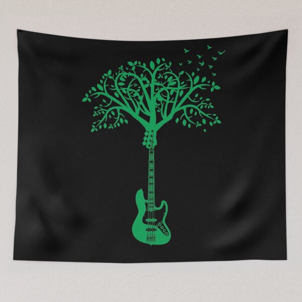 Item preview, Bass Guitar Tree Green designed and sold by nightsworthy.