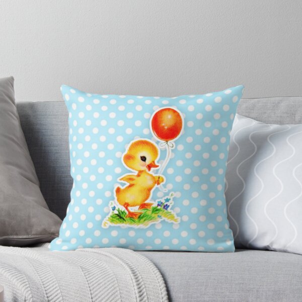 Item preview, Cute vintage duck with balloons  designed and sold by Spooky Witch Dream.