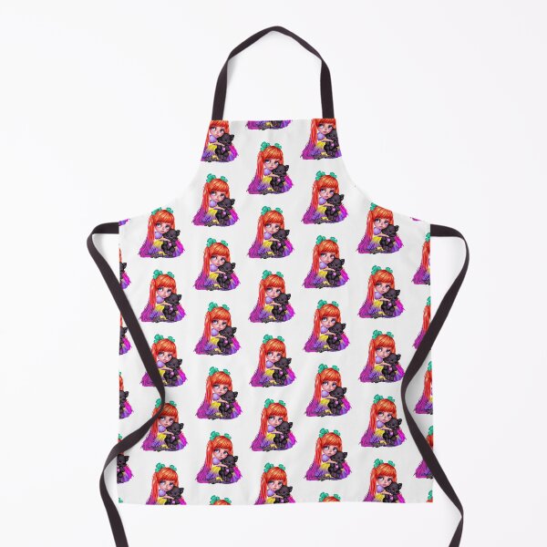 Item preview, Cute anime girl with kitten designed and sold by BRtisticDesigns.