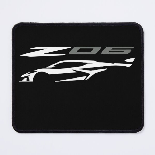 Item preview, C8 Arctic White Z06 c8r graphic car silhouette designed and sold by cowtownCOWBOY.