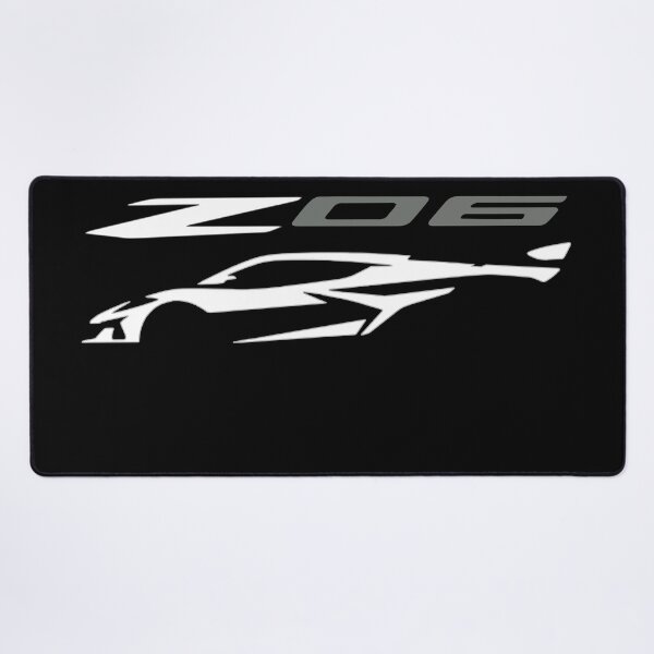 Item preview, C8 Arctic White Z06 c8r graphic car silhouette designed and sold by cowtownCOWBOY.