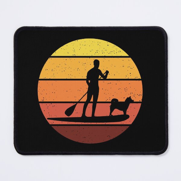 Item preview, Vintage Retro Paddleboarding Paddleboard Paddle Dog Pet Funny Gift designed and sold by TastefulTees.