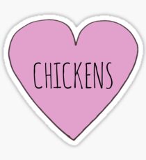 I Love Chickens Sticker