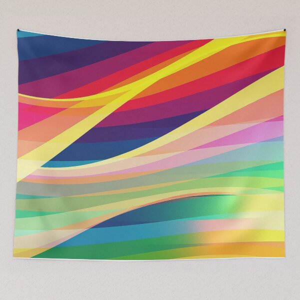 Item preview, colorful illusion waves designed and sold by Premium-Cart.