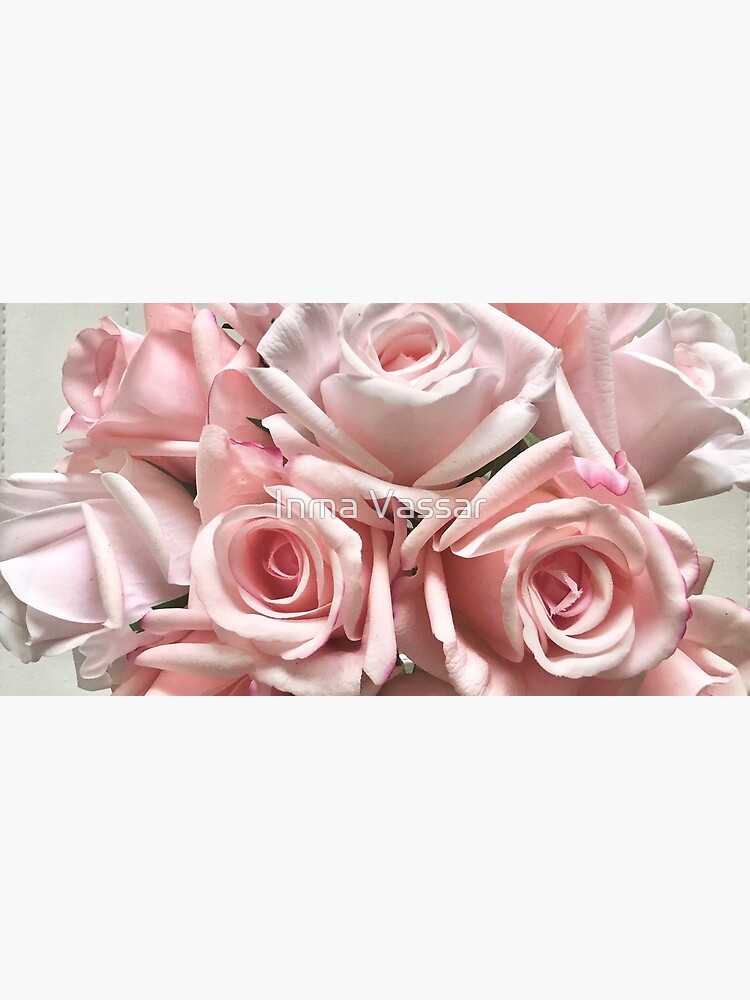 Thumbnail 5 of 5, Mouse Pad, Country Pastel Pink Roses Small Pattern on Neutral Background designed and sold by InmaVassar.