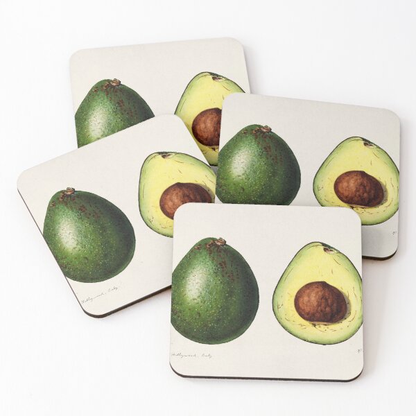 Item preview, Ripe green avocado vintage illustration designed and sold by lilach-e.