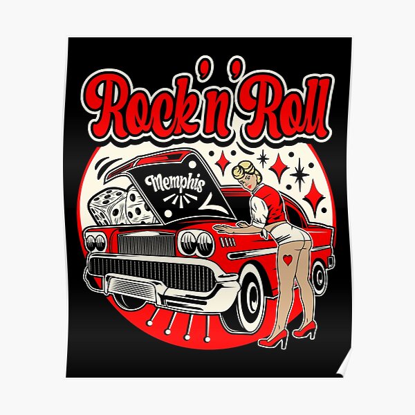 Rockabilly Rod Hop Dance Vintage Rock and Roll" by MemphisCenter | Redbubble