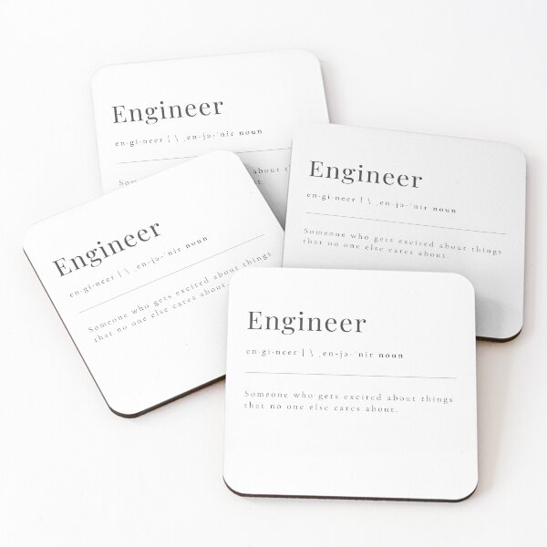 Item preview, Engineer - someone who gets excited about things that no one else cares about. designed and sold by rgsblo.