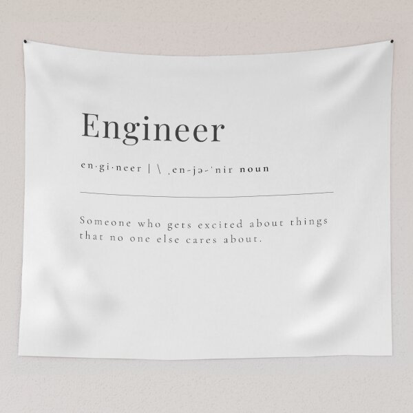 Item preview, Engineer - someone who gets excited about things that no one else cares about. designed and sold by rgsblo.