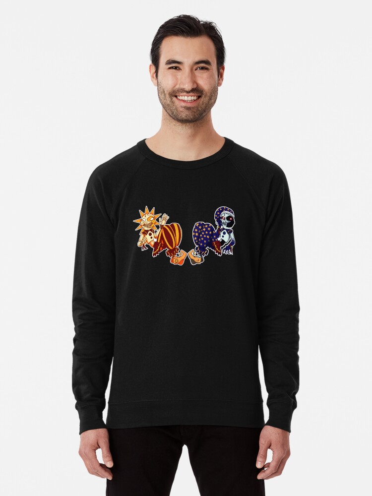 FNAF Security Breach Sun Moon Lightweight Sweatshirt