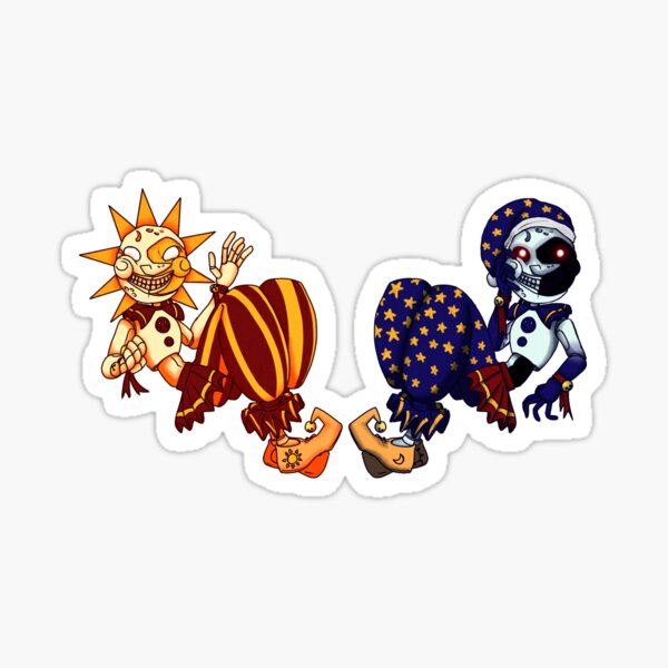 Sun & Moon Animatronics Sticker for Sale by MtnDew3301