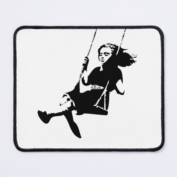 Item preview, Chica de Banksy en un columpio designed and sold by KIM0EG.