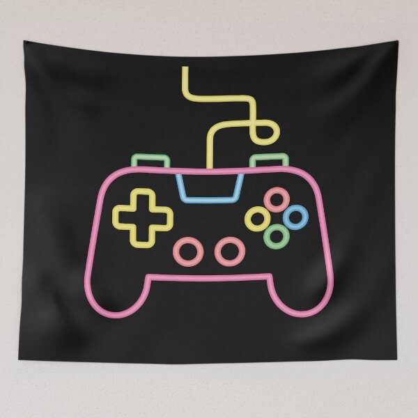 Item preview, Faux Neon Game Console Controller Gamer designed and sold by rustydoodle.