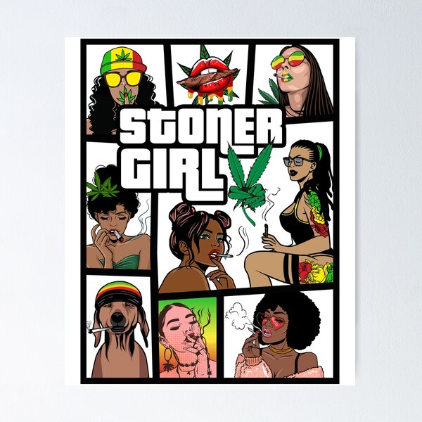 Item preview, Stoner Girl Funny Dope Girl designed and sold by VanessaShaw.
