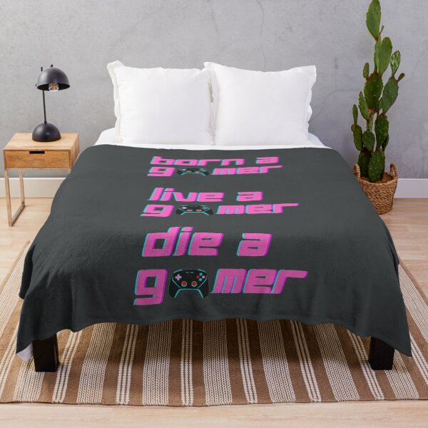 Item preview, Born A Gamer Live A Gamer Die A Gamer - Funny Gaming Quotes designed and sold by LMoonDesigns.