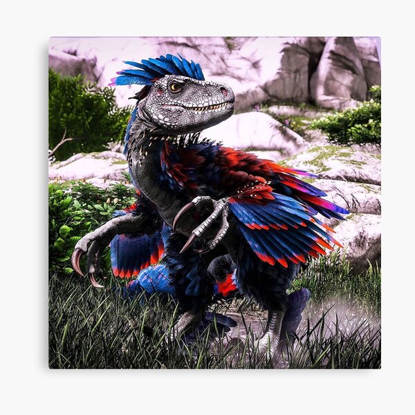 ARK PS4 - HOW TO COLOR THE DEINONYCHUS (FEATHER RAPTOR)! 