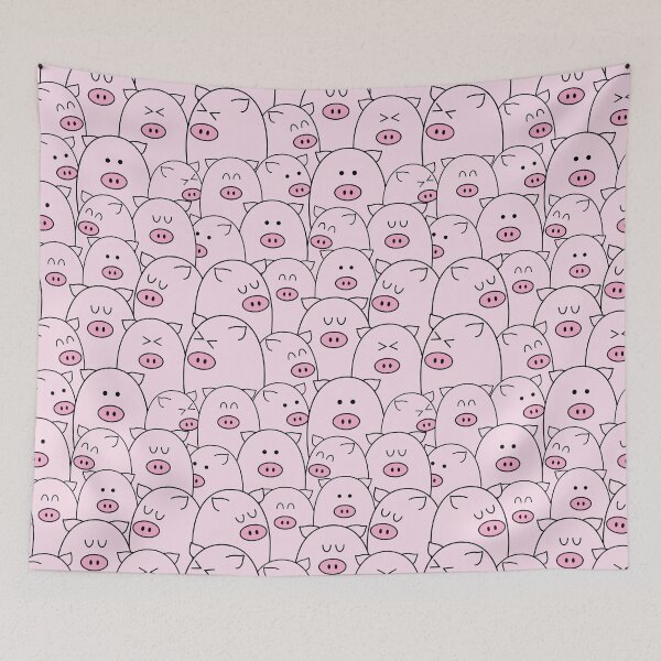 Item preview, Funny Pink Pig Face designed and sold by AletacStore.