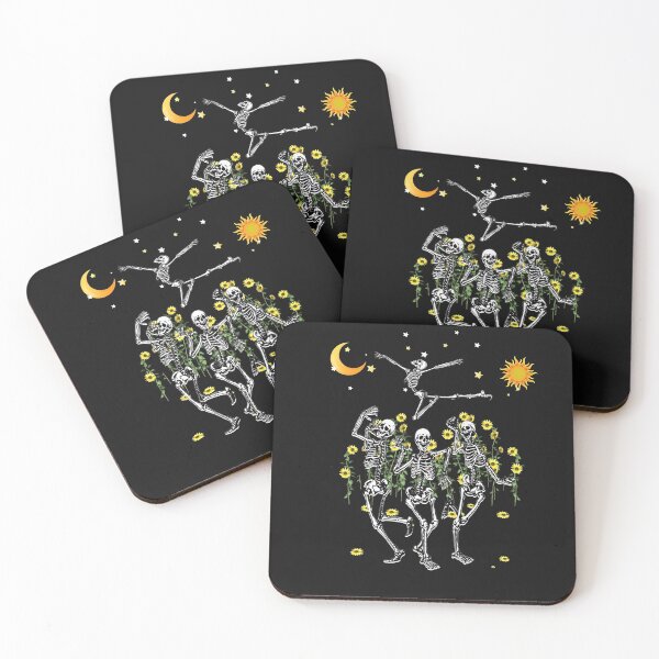 Item preview, Funny Skull Dance Under Moonlight Sun Flower designed and sold by Barrieuboutique.