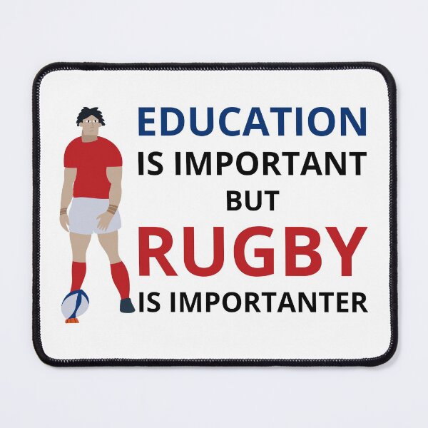 Item preview, Education is important but rugby is importanter designed and sold by SolArt88.