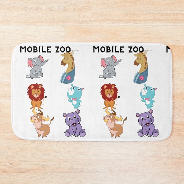 Item preview, Mobile Vintage Zoo for the Big Six - Lion,Giraffe, Bufallo,Hippo, Rhino,Elephant designed and sold by Hinny8.