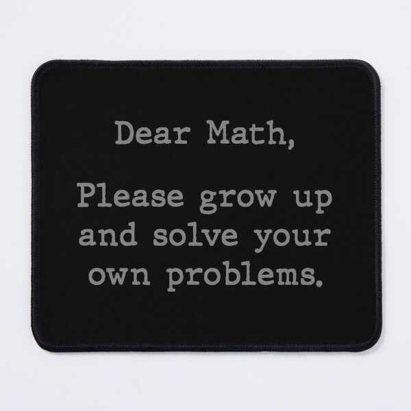 Item preview, Math Sucks Typography designed and sold by introversation.