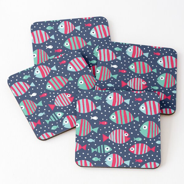 Item preview, Striped Fishes Drawing designed and sold by AletacStore.