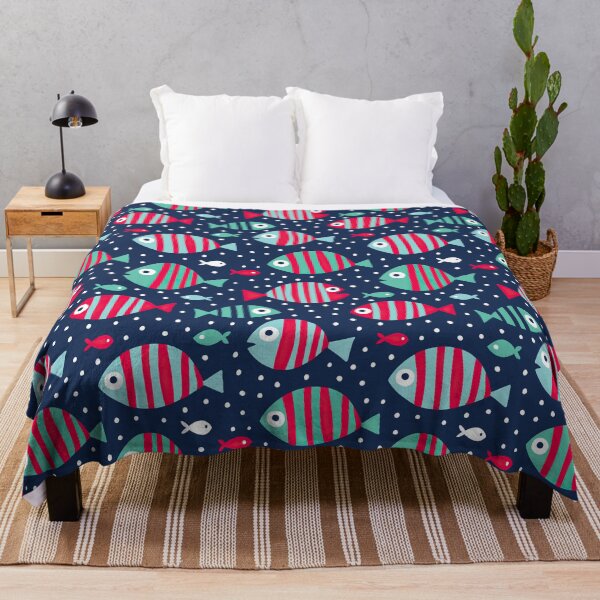 Item preview, Striped Fishes Drawing designed and sold by AletacStore.