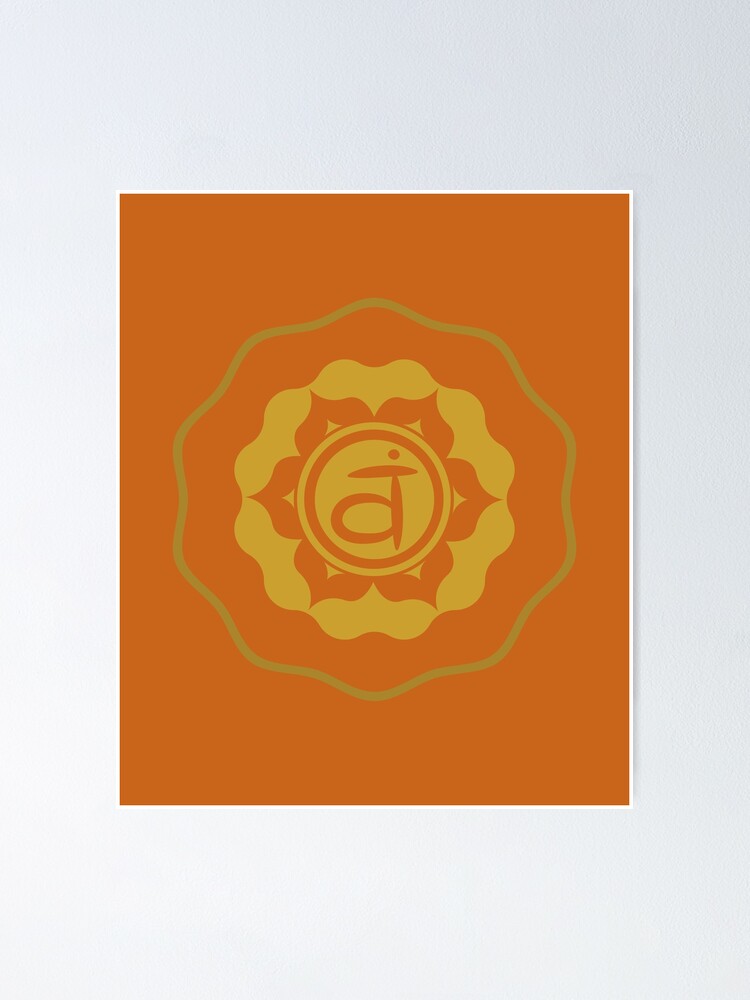 "SVADHISTHANA SACRAL CHAKRA MEDALLION, 2ND CHAKRA" Poster For Sale By ...