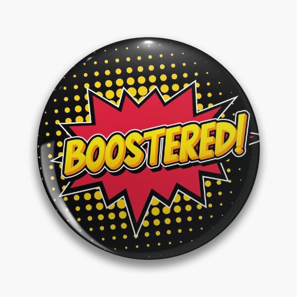 Item preview, Boostered! Vaccinated Badge designed and sold by opalime.